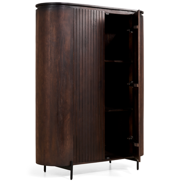 Wandkast Mokka - Donkerbruin 115cm