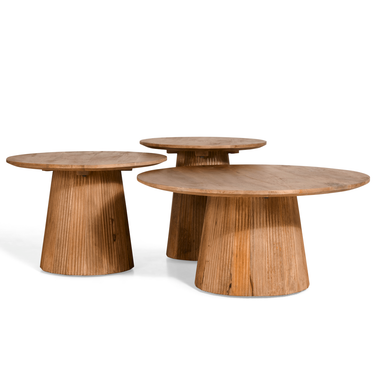 Bijzettafel Mokka - Lichtbruin Ø50cm