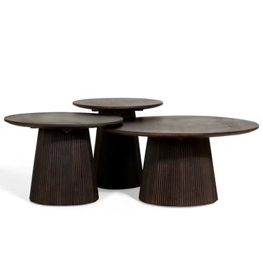 Bijzettafel Mokka - Donkerbruin Ø50cm