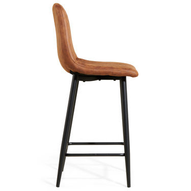 Barkruk Jax - Microleder Cognac