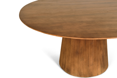Eettafel Mokka Rond - Lichtbruin Ø150cm