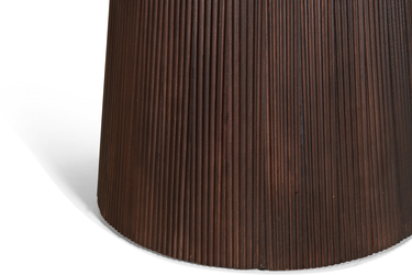 Eettafel Mokka Rond - Donkerbruin Ø120cm
