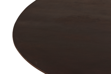Eettafel Mokka Rond - Donkerbruin Ø150cm