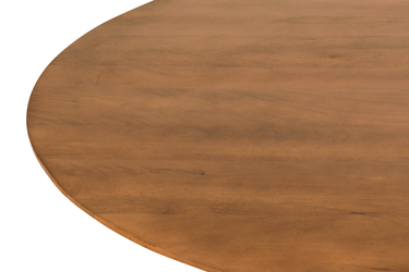 Eettafel Mokka Rond - Lichtbruin Ø120cm