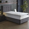 Opbergboxspring Modebedd Antraciet – 90x200 cm - velvet en metaal - Mooier Thuis
