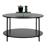 Table Salontafel zwart Ø80 cm - rond - Mooier Thuis