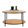 Vita Salontafel eikenlook naturel Ø80 cm - naturel en bruin - Mooier Thuis