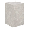 Prague Bijzettafel marmerlook 30×30×50 - beige en grijs - Mooier Thuis