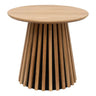 Osaka Salontafel eikenfineer Ø50 cm - bruin en naturel - Mooier Thuis
