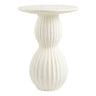Newtown Bijzettafel van fiberclay wit Ø40 cm - rond - Mooier Thuis