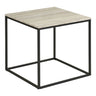 Vita Bijzettafel travertijnlook zwart/beige - 45 cm breed - Mooier Thuis