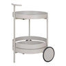 Beja Barwagen grijs met 2 planken 40 cm - staal - Mooier Thuis