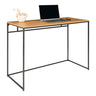 Vita Bureau Eikenlook met Zwart Frame 100 cm consoletafel - naturel en zwart - Mooier Thuis