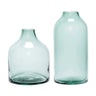 Eenvoudige groene vazen (set van 2) vaas - glas - Mooier Thuis