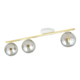 MONZA 3-lichts plafondlamp - Smoked glas - Wit-goud - Mooier Thuis