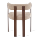 Eetkamerstoel Rose - Beige met Armleuning