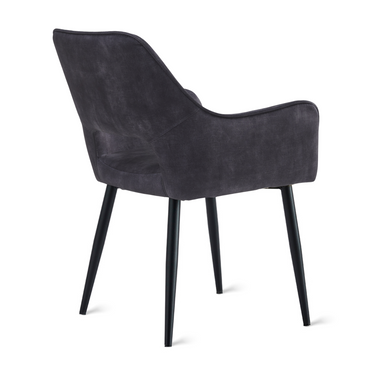 Eetkamerstoel Ray - Velvet Antraciet