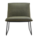 Fauteuil James - Microleder Groen
