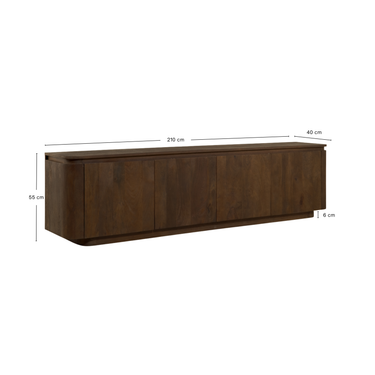 TV-Meubel Bora - 210cm Bruin