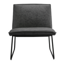 Fauteuil James - Microleder Antraciet