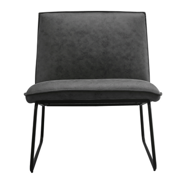 Fauteuil James - Microleder Antraciet