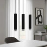 KIBO 3-lichts hanglamp - Zwart chroom hanglamp met buisvorm - 45 cm breed