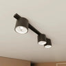 NANO 3-lichts plafondlamp - Zwart plafondspots & spotbalken - sfeervol in een Minimalistisch interieur