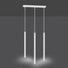 SELTER 3-lichts hanglamp - Wit hanglamp met buisvorm - sfeervol in een Minimalistisch interieur