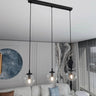 COSMO 3-lichts hanglamp - Helder glas hanglamp met ronde bol - sfeervol in een Modern interieur