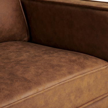 Hoekbank Jackson - Microleder Cognac