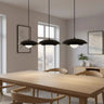 SKIN 3-lichts hanglamp - Zwart frame wit glas hanglamp met lampenkap - afbeelding 5
