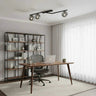 NATON 3-lichts plafondlamp - Smoked glas plafondlamp met ronde bol - afbeelding 5
