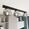 FIT 3-lichts plafondlamp - Smoked glas plafondlamp met ronde bol - afbeelding 7