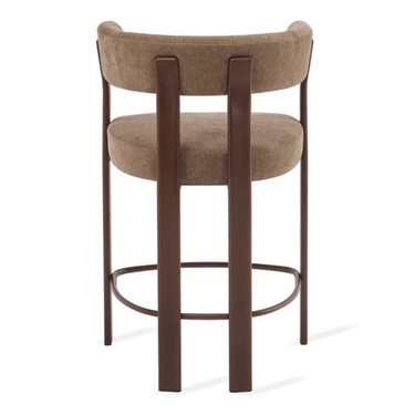 Barkruk Rose - Taupe met Armleuning