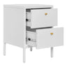 Dalby Ladekast wit met 2 lades dressoir - metaal - Mooier Thuis