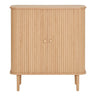 Nikko Dressoir naturel met 2 deuren 80 cm - naturel en bruin - Mooier Thuis