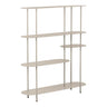 Rieti Open rek met 5 ovale planken - zand/beige - zand en beige - Mooier Thuis
