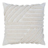 Albany sierkussen - wit - 45×45 cm - 65% polyester/35% katoen - Mooier Thuis