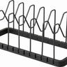Yamazaki Tower uitschuifbare deksel- en pannenhouder - Zwart - 20 cm breed - Mooier Thuis