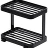 Yamazaki Tower Zeepbakje 2-laags - Zwart - 8 cm breed - Mooier Thuis