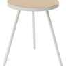 Yamazaki Tower Bijzettafel rond - Wit - 48 cm breed - Mooier Thuis