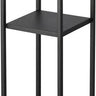 Yamazaki Tower hoge 2-laags bijzettafel - zwart - 25 cm breed - Mooier Thuis