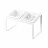 Yamazaki Nooks anti-schrok voerbak schuin en standaard - Wit - 16 cm breed - Mooier Thuis