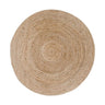 Bombay rond jute vloerkleed - naturel - Ø150 cm - beige en bruin - Mooier Thuis