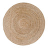 Bombay rond jute vloerkleed - naturel - Ø180 cm - beige en bruin - Mooier Thuis