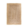 Bombay jute vloerkleed - naturel - 90×60 cm - beige en bruin - Mooier Thuis