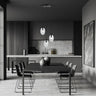 ASTRAL 3-lichts hanglamp - Helder glas hanglamp met ronde bol - sfeervol in een Modern interieur