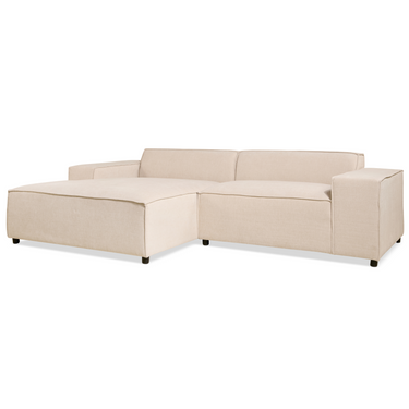 Hoekbank Lara - Stof Beige Rechts