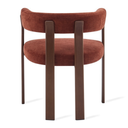 Eetkamerstoel Rose - Burgundy met Armleuning