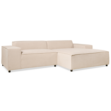 Hoekbank Lara - Stof Beige Rechts